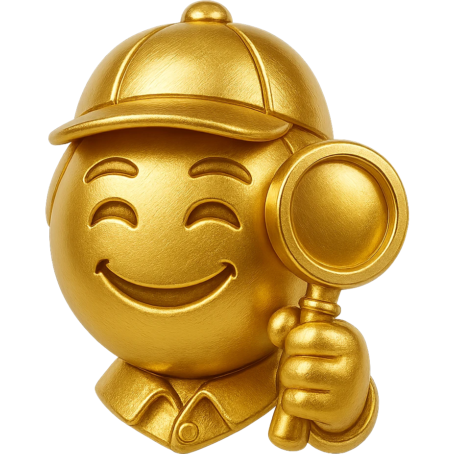 Create a realistic emoji character named Master Hunt. The background should be transparent , for positive work culture. emoji