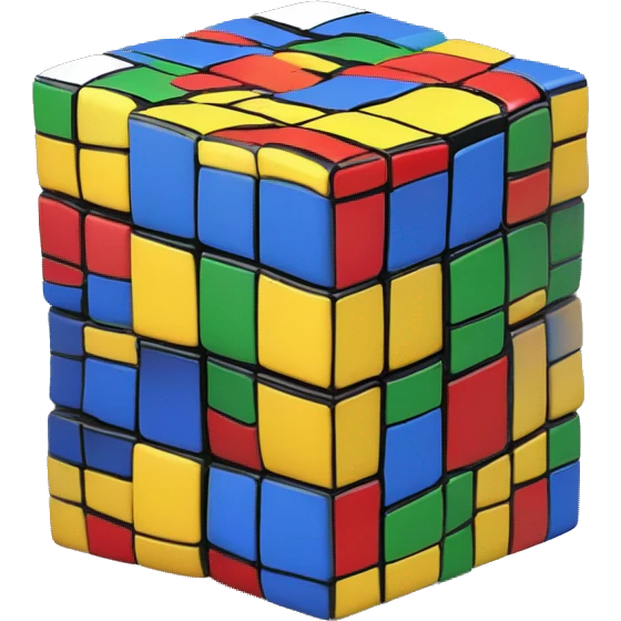 Rubik's Cube humain emoji