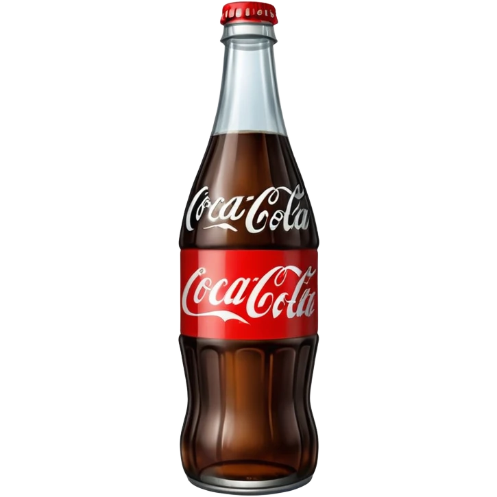 coca cola bottle with black label emoji