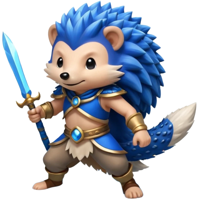 water bending hedgehog warrior water in air emoji