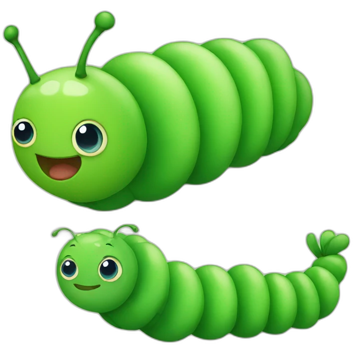 cute caterpillar emoji