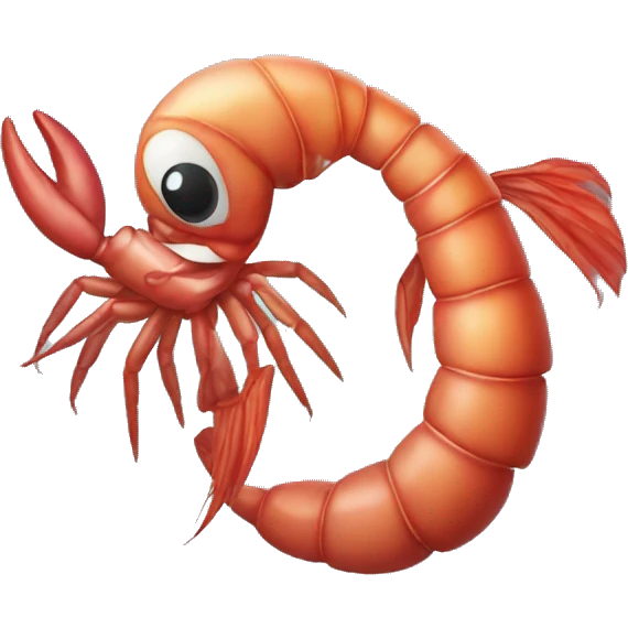 Shrimp with clown emoji