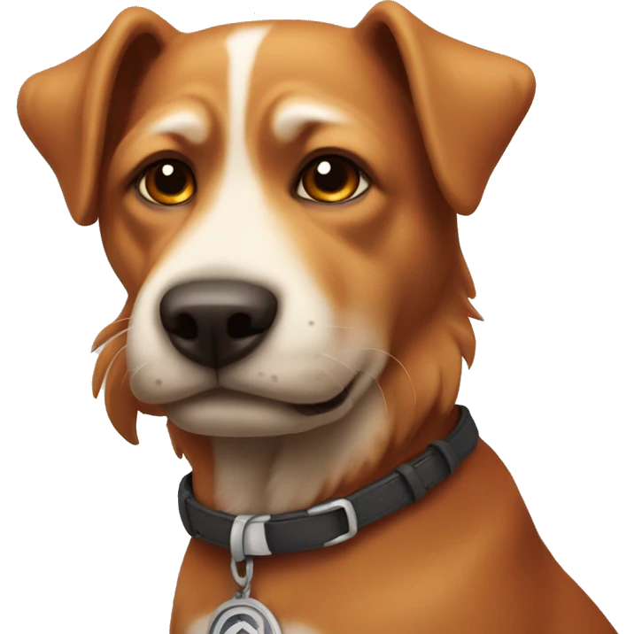 un perro rojo emoji
