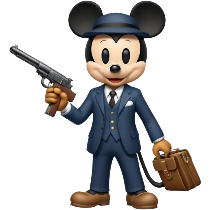 Gangster Mickey mouse emoji