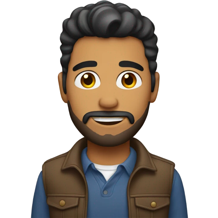Latino with small beard  emoji