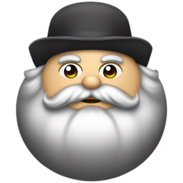 fat karl marx in the kippah on the head emoji