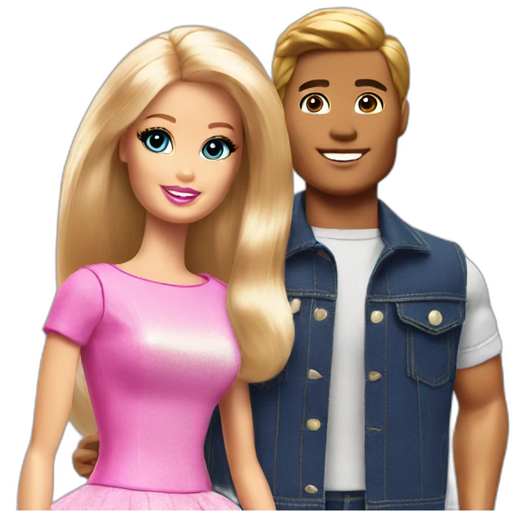 Barbie and Ken emoji