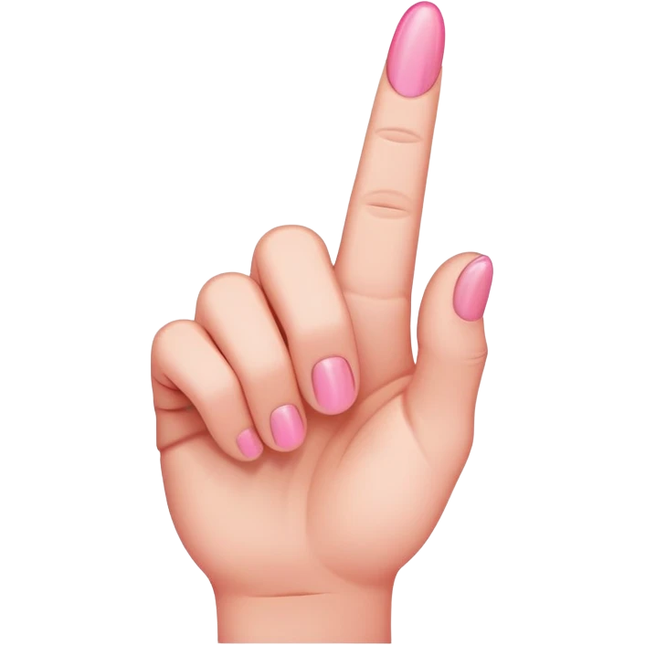 pink middle finger emoji