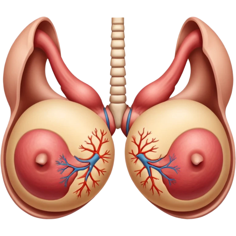 Female Breast anatomy, mammaries development emoji