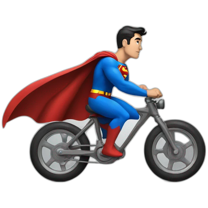 Superman on cycle emoji