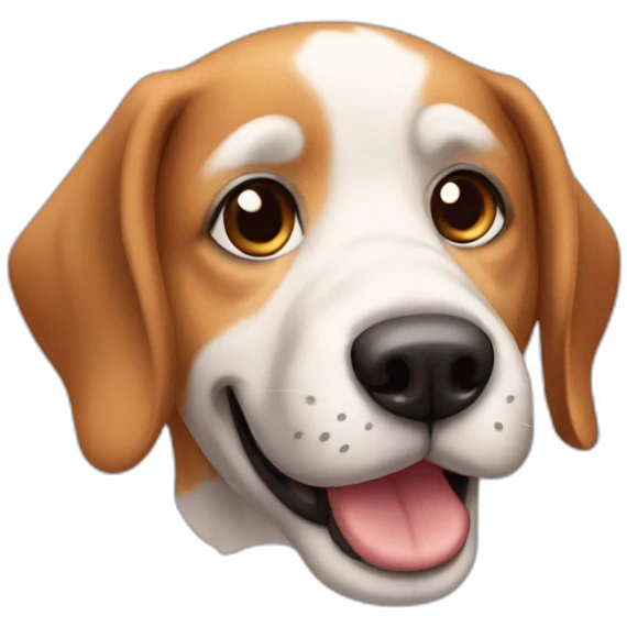 cachorro fazendo estrelinha emoji