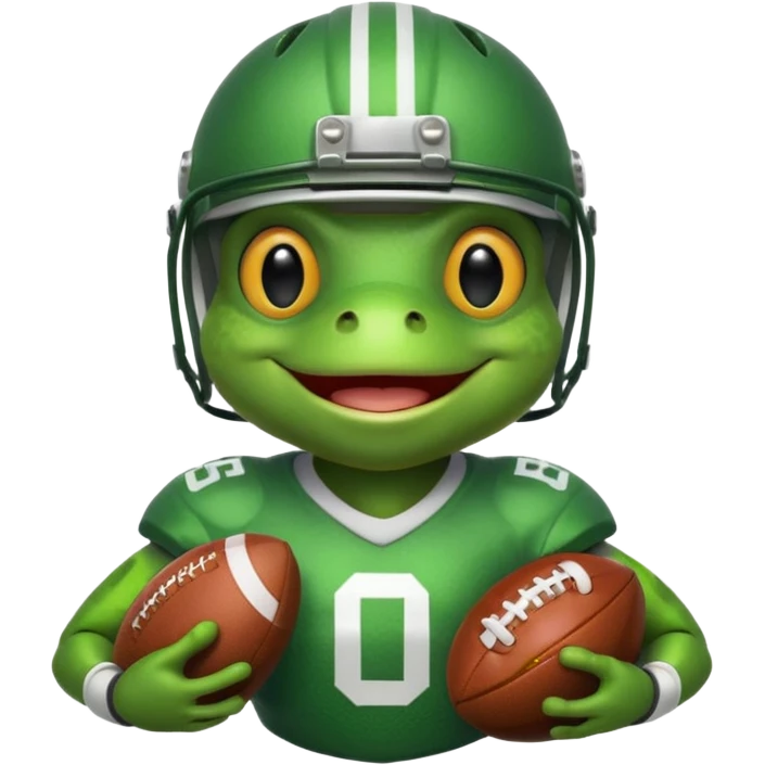 Frog football  emoji