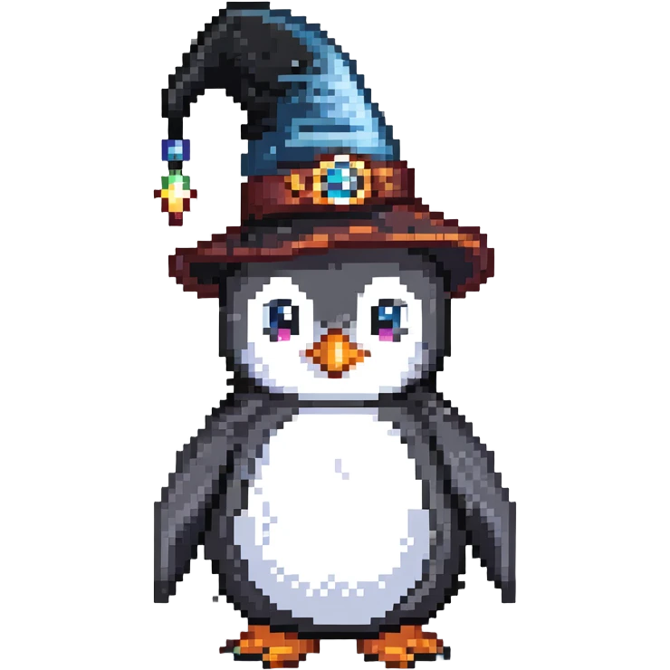 penguin wizard emoji