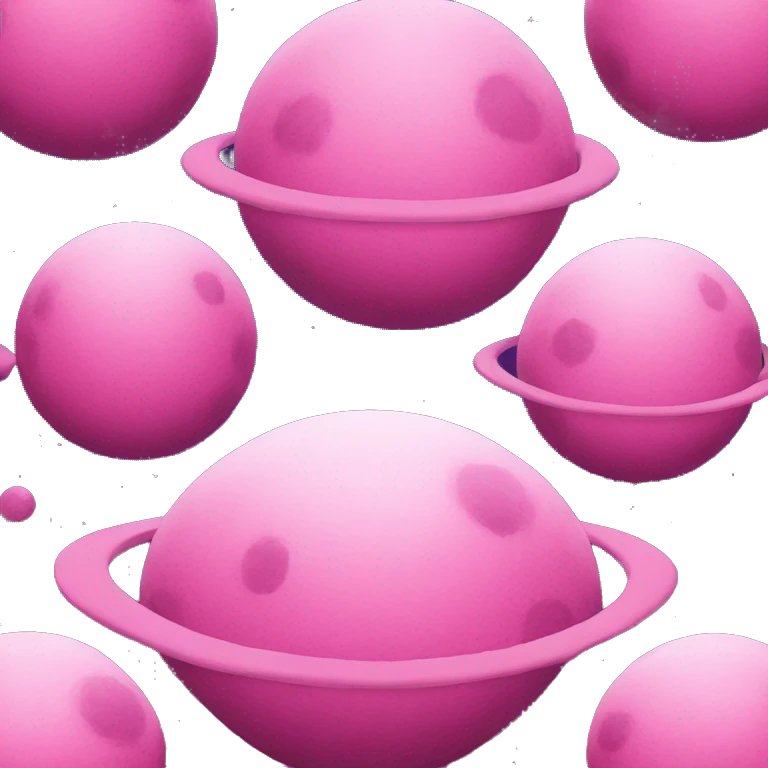 Pink planet emoji