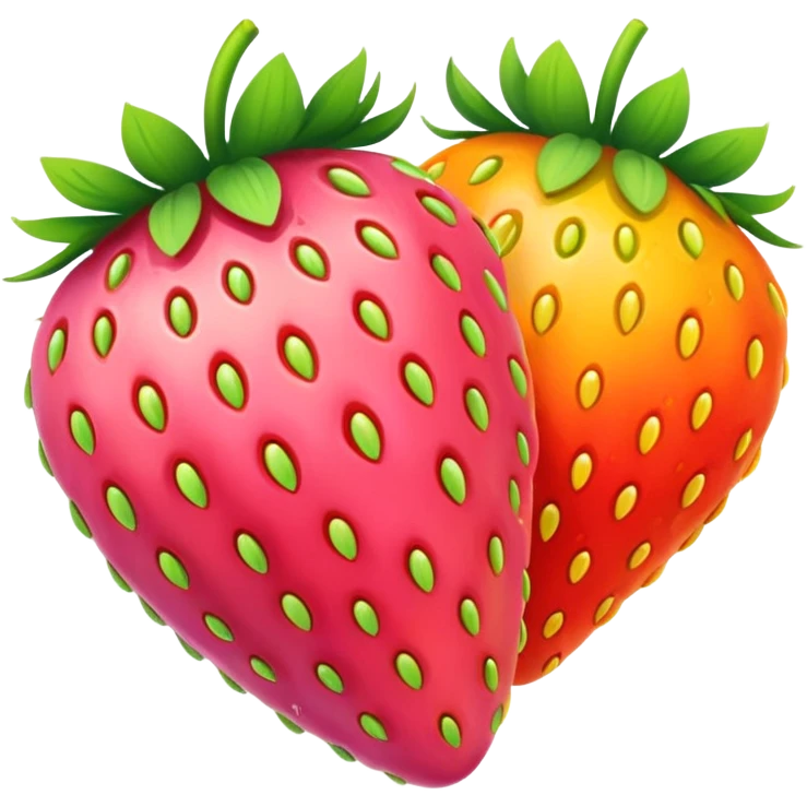 rainbow strawberries emoji