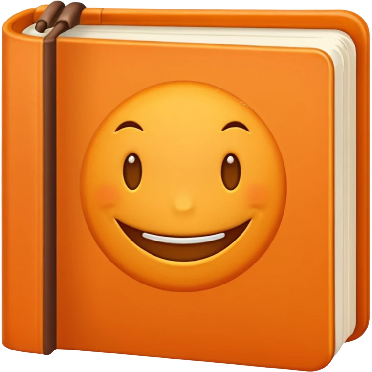orange book 📙 smilely face on it emoji