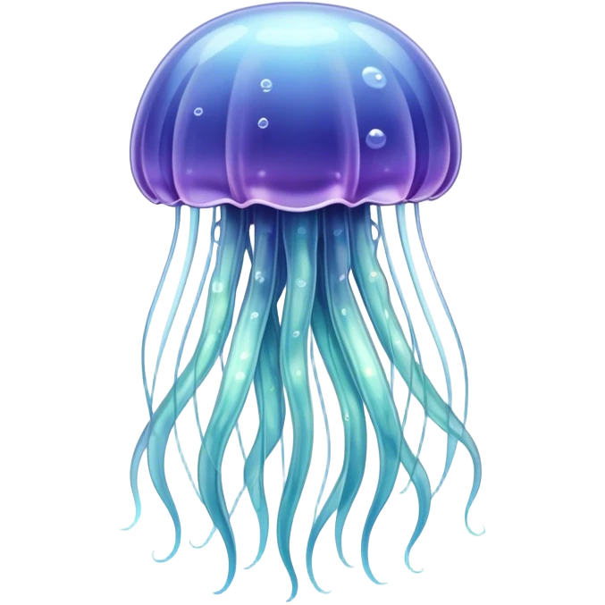 a jellyfish made of glass emoji