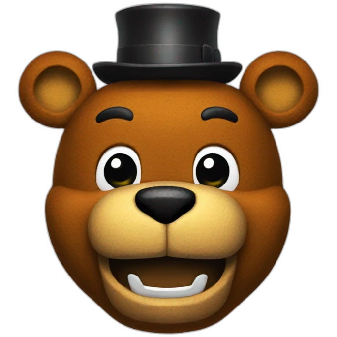 Freddy fazbear head  emoji