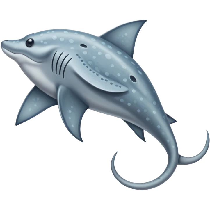 Stingray – Flat ray with long whip tail emoji