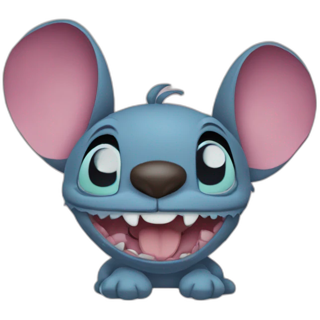 stitch avec un coeur emoji