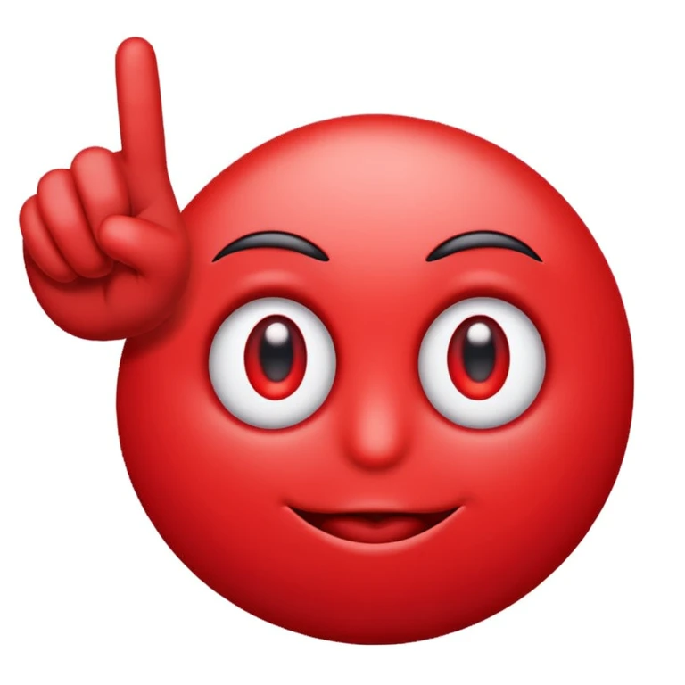 red eyes emoji with a pointing hand emoji