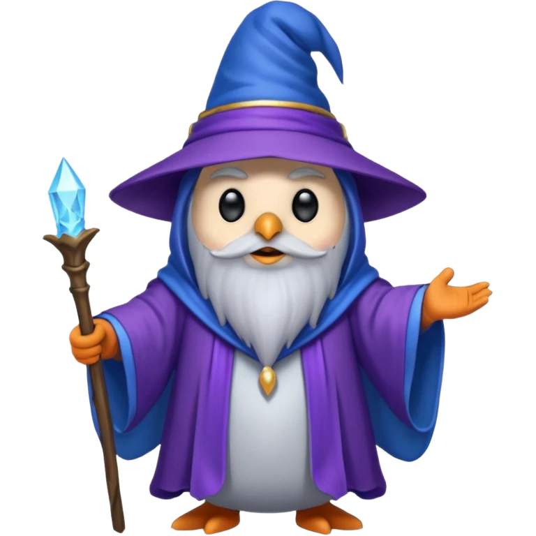 Penguin Wizard emoji