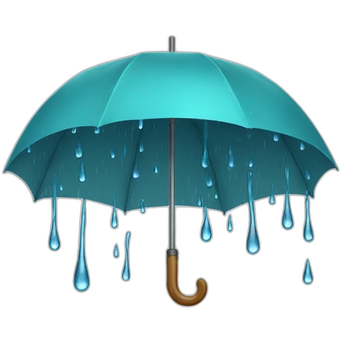umbrella-and-rain-drops emoji