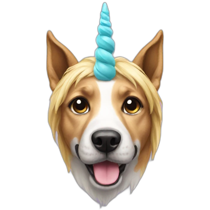 Dog-unicorn emoji