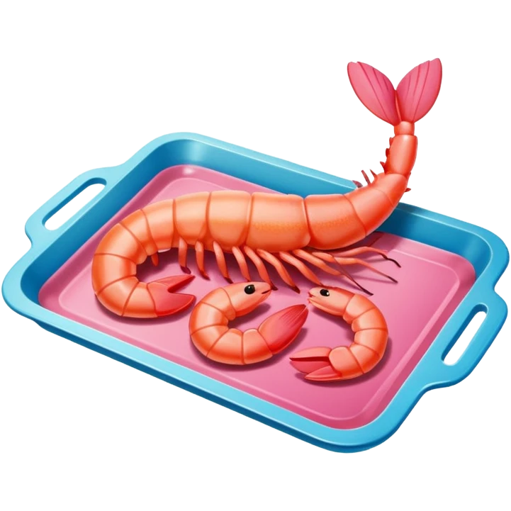 Shrimp on an airplane emoji