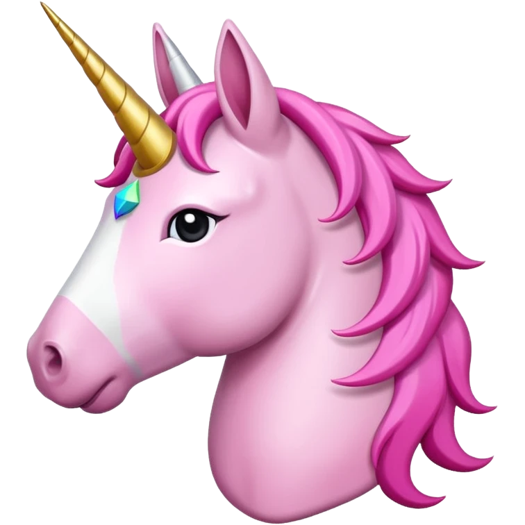 Pembe kalp tutan pembe unicorn emoji