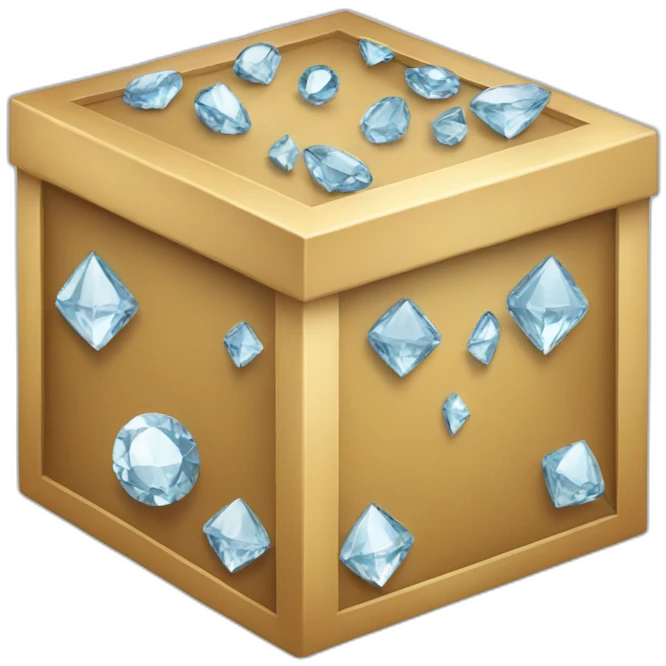 box with diamonds emoji