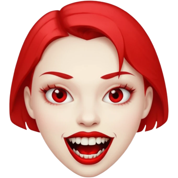 Vampir, Girl, Teeth, Fangs emoji
