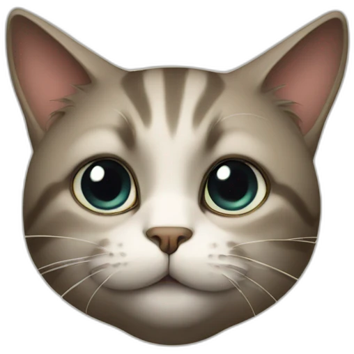 cat being mysterious emoji