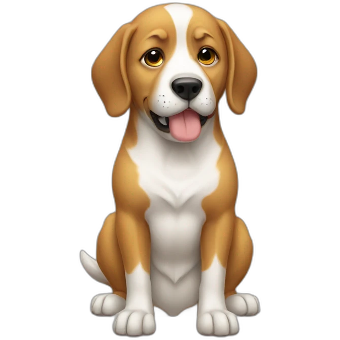 Dog praying emoji