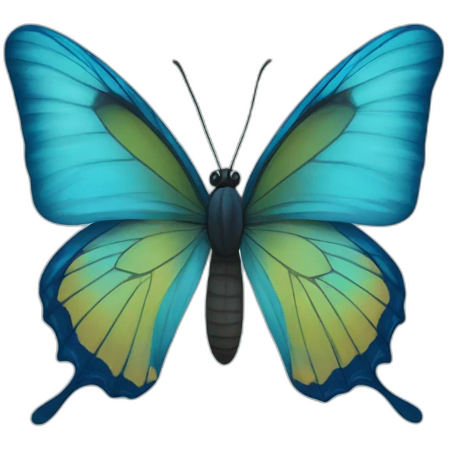 blue butterfly emoji