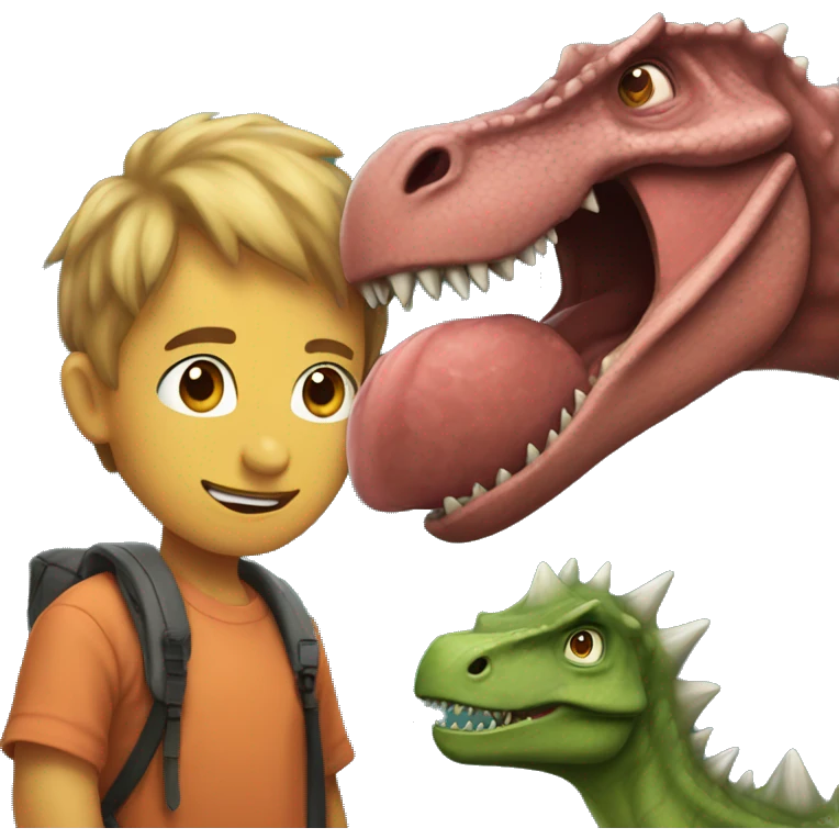 Dino with Rubin emoji
