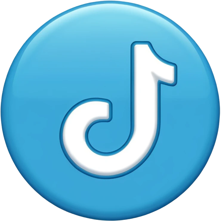 BLUE TIK TOK TICK emoji