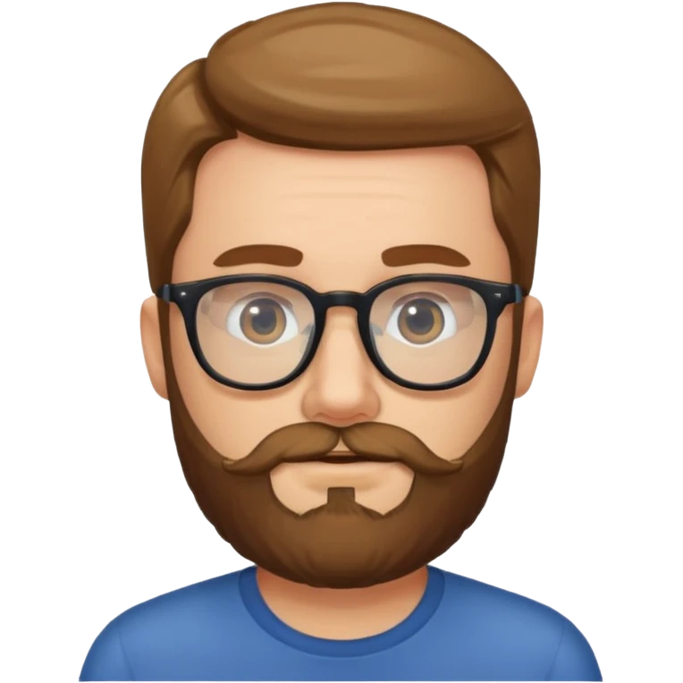 man with beard and glasses emoji
