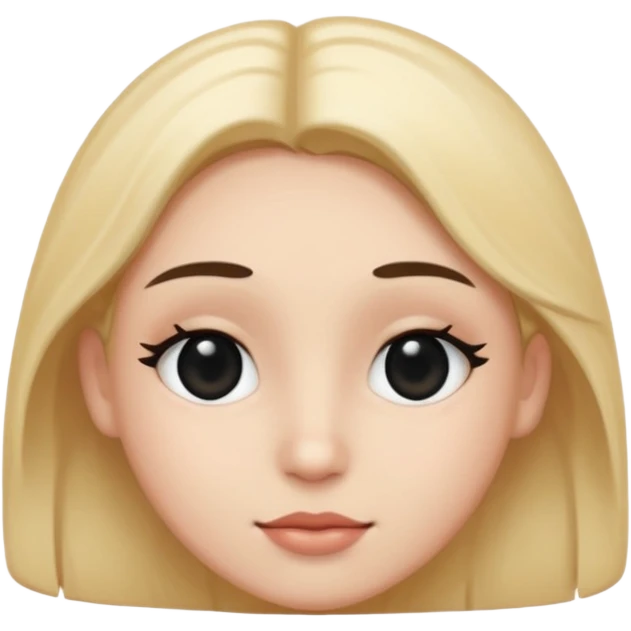 love face whit black eyes emoji