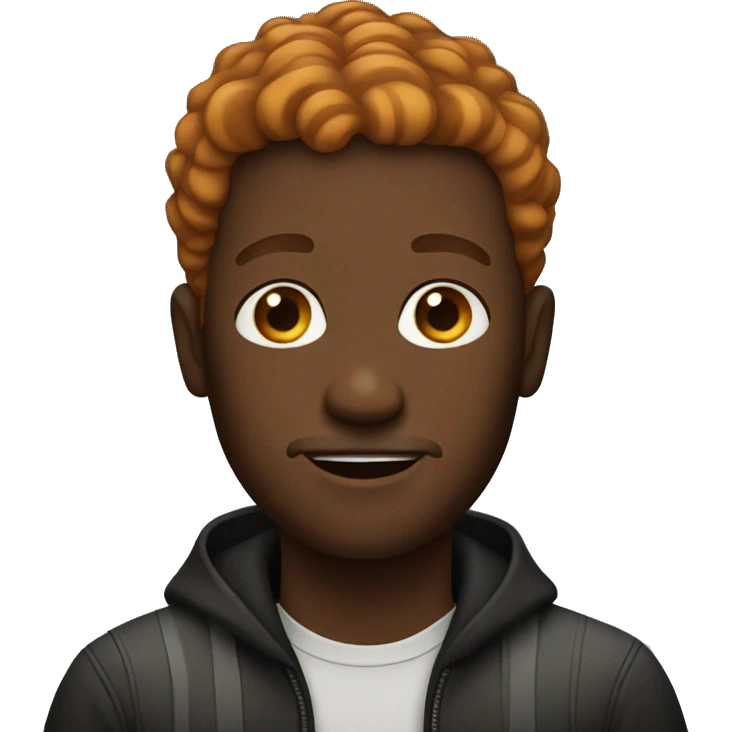 black ginger man emoji