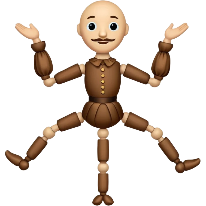 Icon for Puppet Theater: a  puppet body emoji