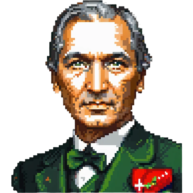 portrait of Mustafa Kemal Atatürk emoji