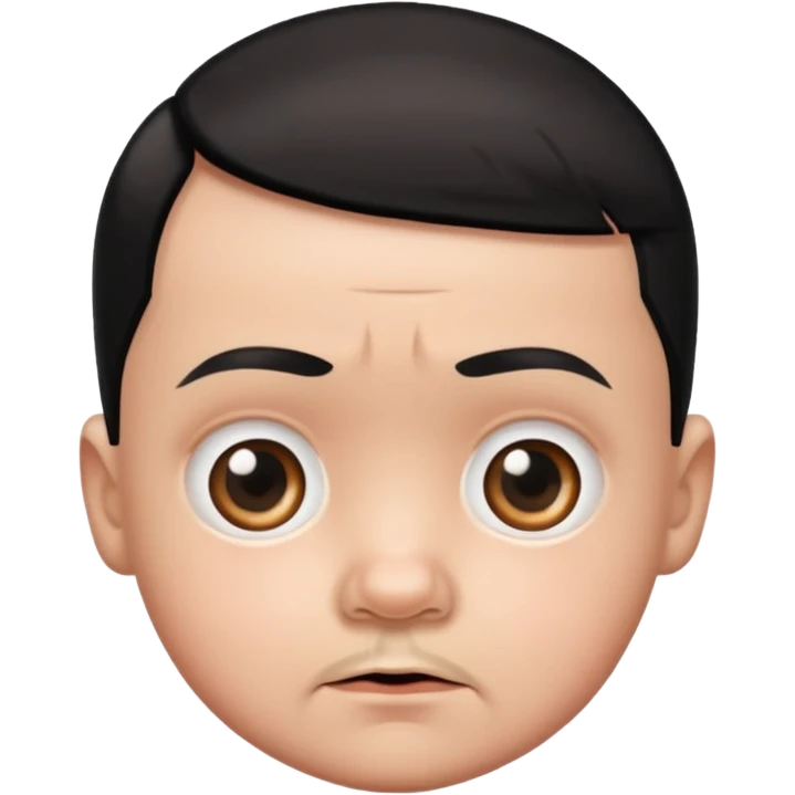 Cute baby face Hitler emoji