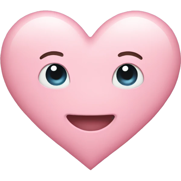 Pastel pink heart emoji