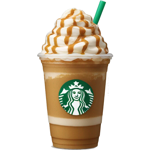 Caramel frappe starbucks emoji