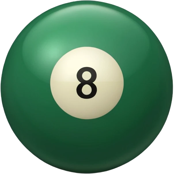 green billiard ball 7 number emoji