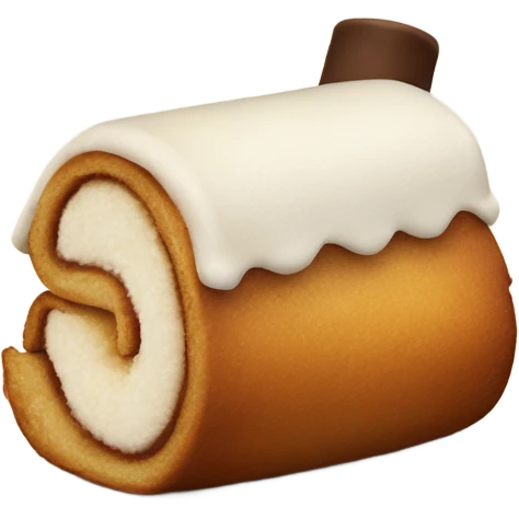 Chimney cake with coconut on it emoji