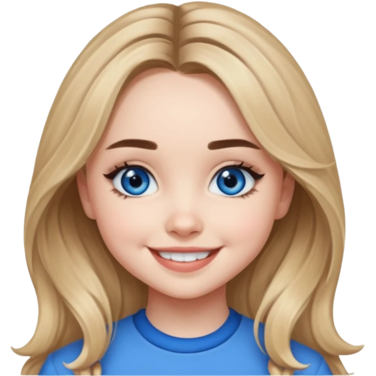 Sabrina Carpenter with blue eyes emoji