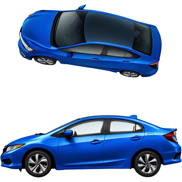 2015 Blue Honda Civic emoji