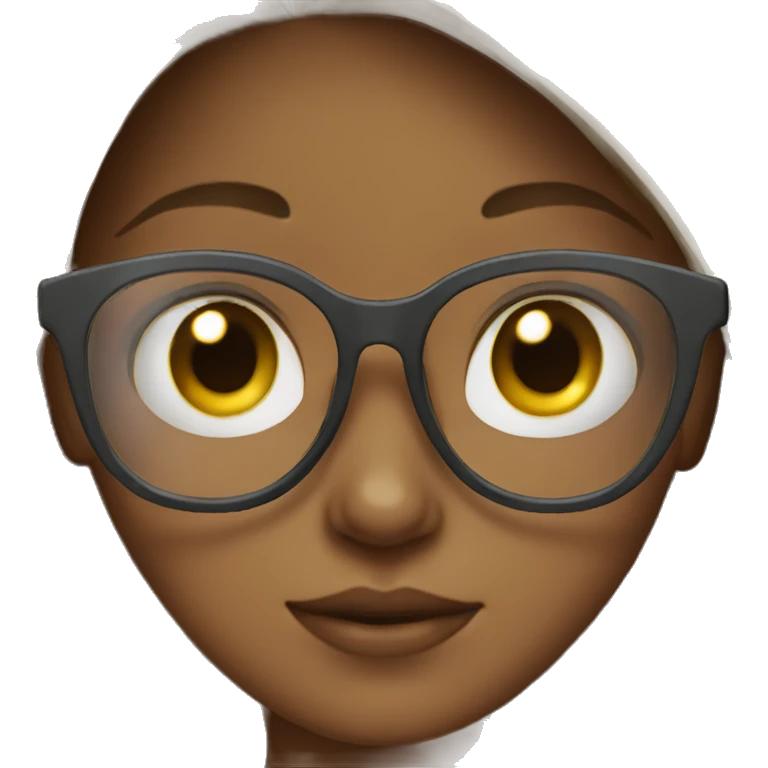 Girl with glasses emoji